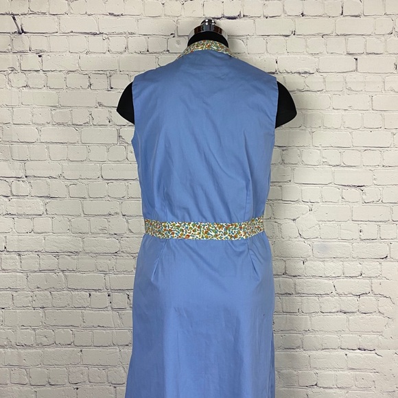 VINTAGE 1950’s maxi blue dress - Picture 8 of 11